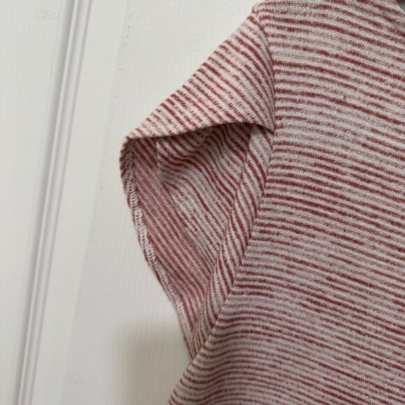 Women Market and Spruce Boat Neck Top in Heathered Red Size Small - Picture 4 of 7